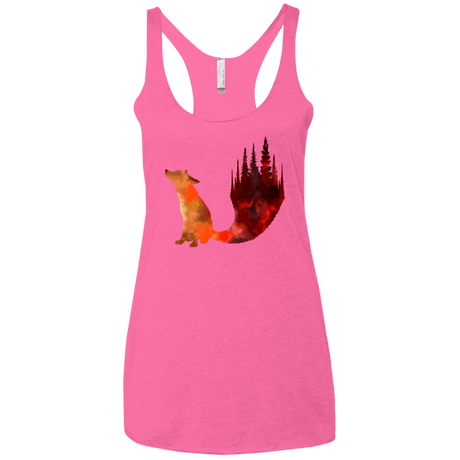 T-Shirts Vintage Pink / X-Small Fox Tail Women's Triblend Racerback Tank