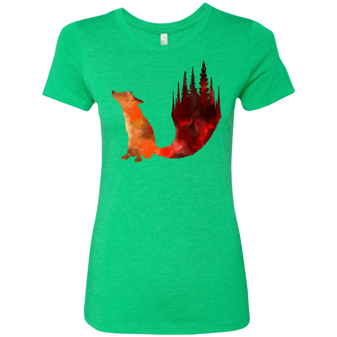 T-Shirts Envy / S Fox Tail Women's Triblend T-Shirt