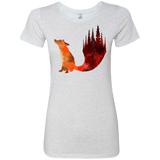 T-Shirts Heather White / S Fox Tail Women's Triblend T-Shirt