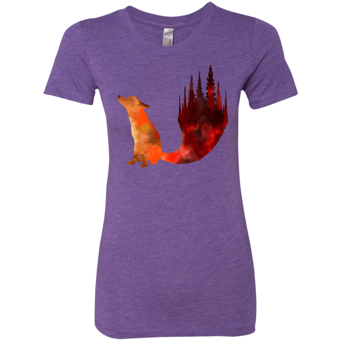 T-Shirts Purple Rush / S Fox Tail Women's Triblend T-Shirt