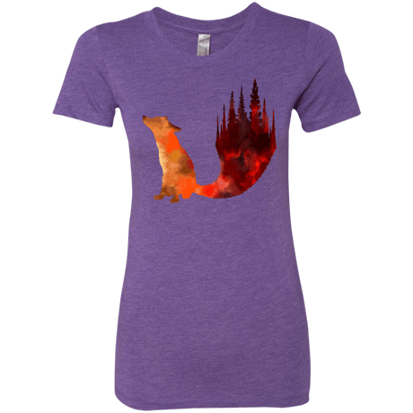 T-Shirts Purple Rush / S Fox Tail Women's Triblend T-Shirt