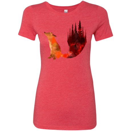 T-Shirts Vintage Red / S Fox Tail Women's Triblend T-Shirt