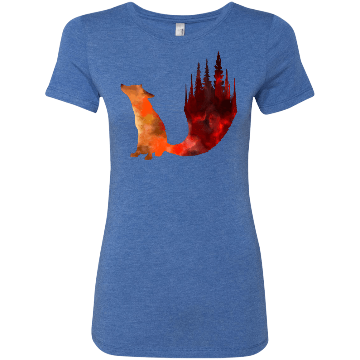T-Shirts Vintage Royal / S Fox Tail Women's Triblend T-Shirt