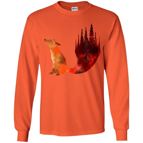 T-Shirts Orange / YS Fox Tail Youth Long Sleeve T-Shirt