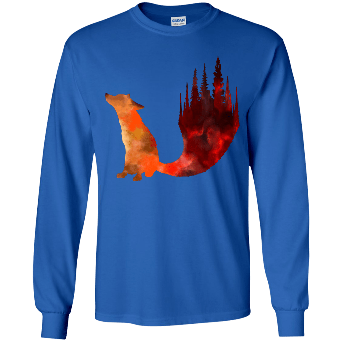 T-Shirts Royal / YS Fox Tail Youth Long Sleeve T-Shirt