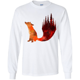 T-Shirts White / YS Fox Tail Youth Long Sleeve T-Shirt