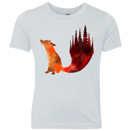 T-Shirts Heather White / YXS Fox Tail Youth Triblend T-Shirt