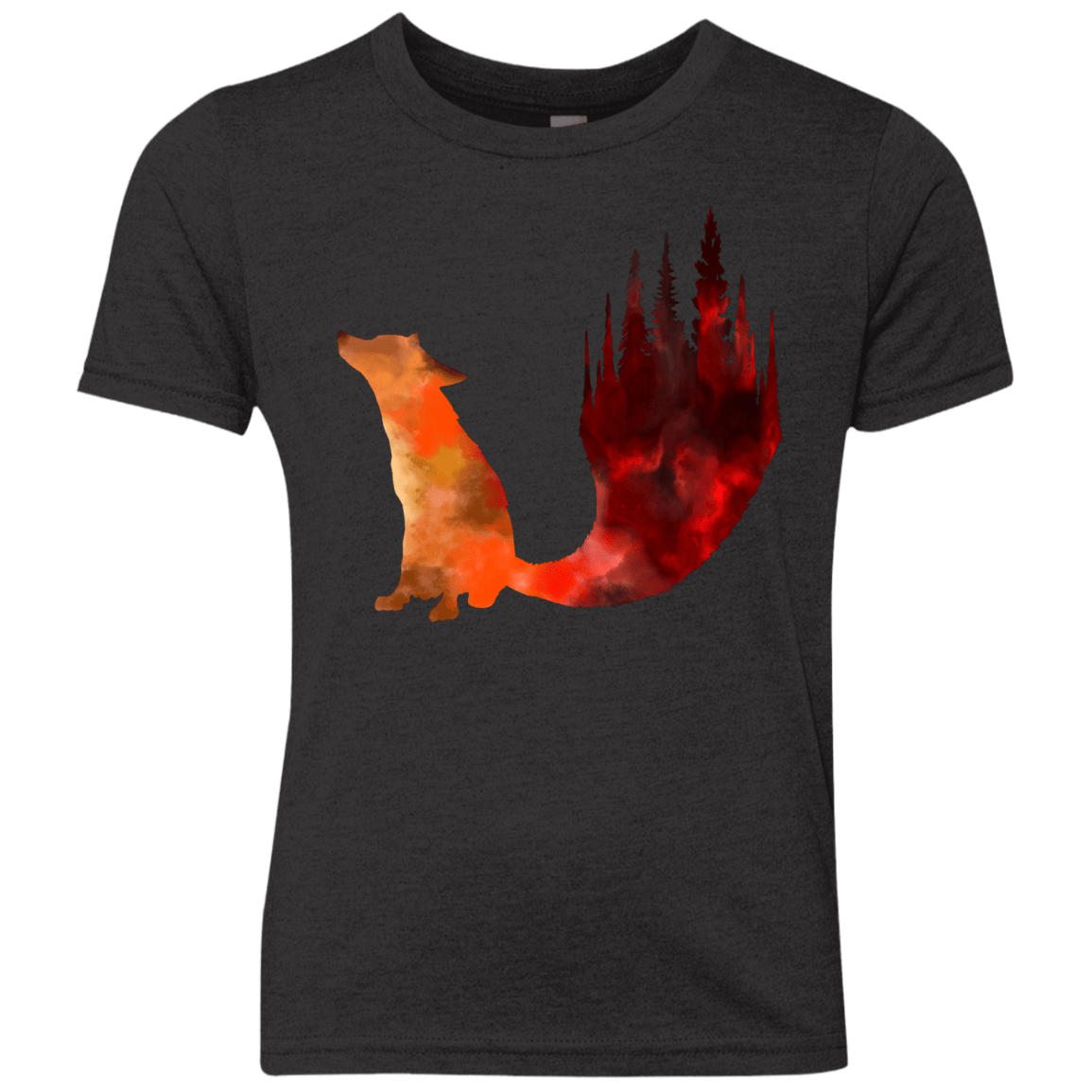 T-Shirts Vintage Black / YXS Fox Tail Youth Triblend T-Shirt