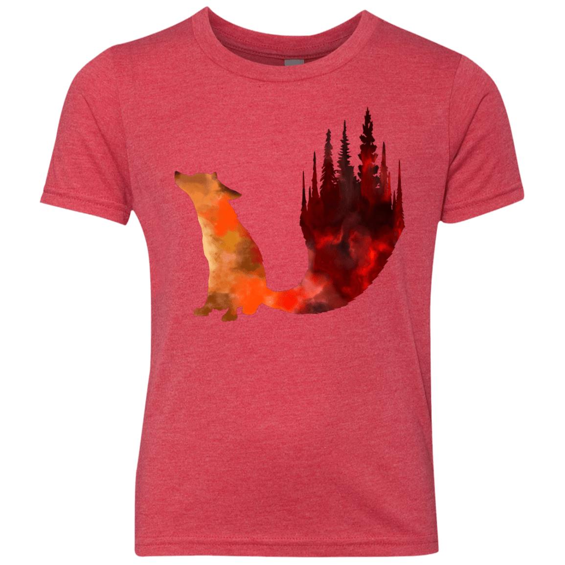 T-Shirts Vintage Red / YXS Fox Tail Youth Triblend T-Shirt