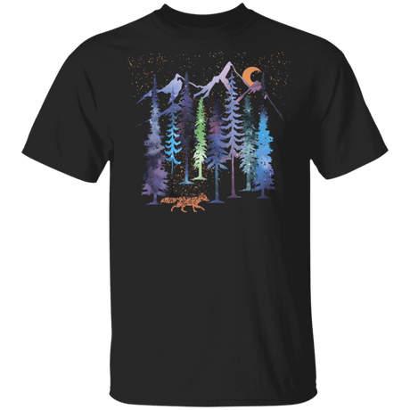 T-Shirts Black / S Fox Trot Rainbow Forest T-Shirt