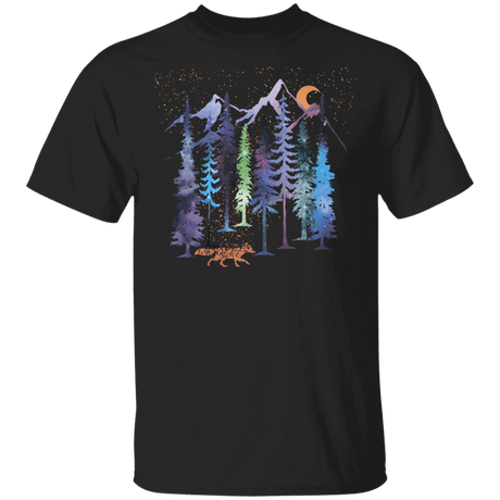 T-Shirts Black / YXS Fox Trot Rainbow Forest Youth T-Shirt