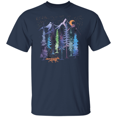 T-Shirts Navy / YXS Fox Trot Rainbow Forest Youth T-Shirt