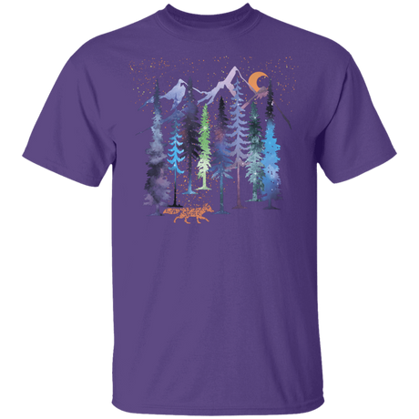 T-Shirts Purple / YXS Fox Trot Rainbow Forest Youth T-Shirt
