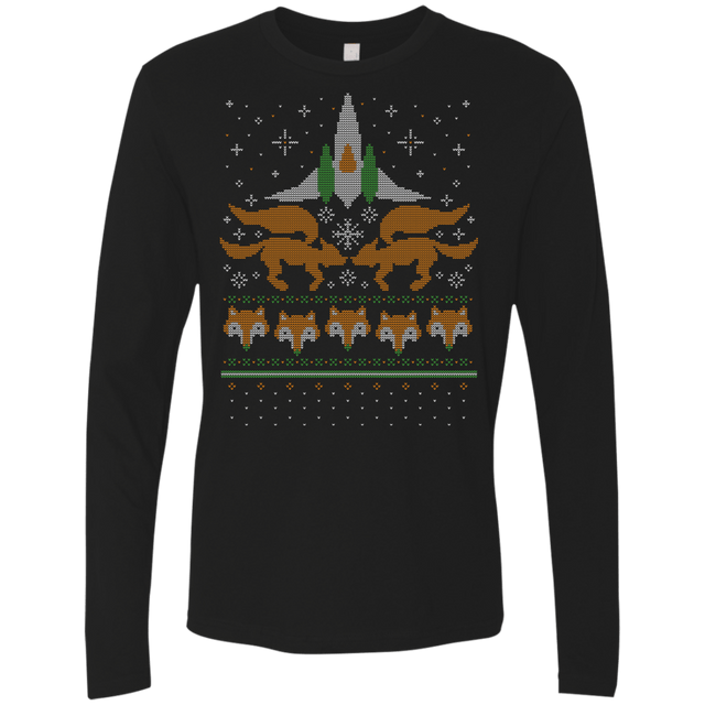T-Shirts Black / Small Foxy Threads Men's Premium Long Sleeve