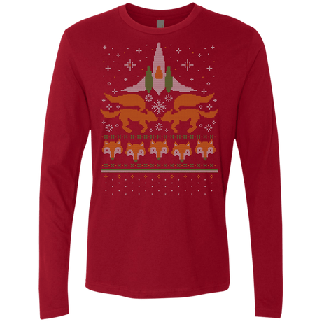 T-Shirts Cardinal / Small Foxy Threads Men's Premium Long Sleeve