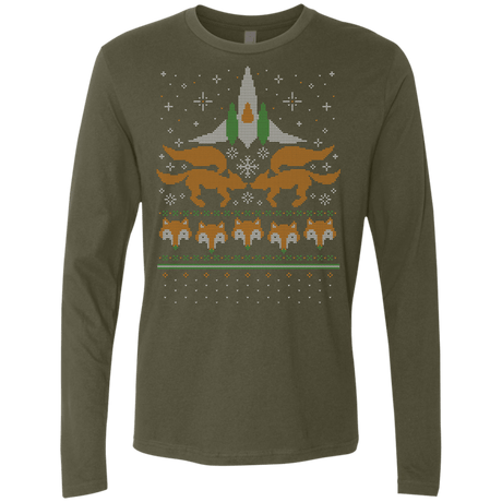 T-Shirts Military Green / Small Foxy Threads Men's Premium Long Sleeve