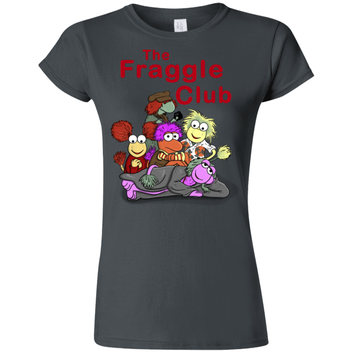 T-Shirts Charcoal / S Fraggle Club Junior Slimmer-Fit T-Shirt