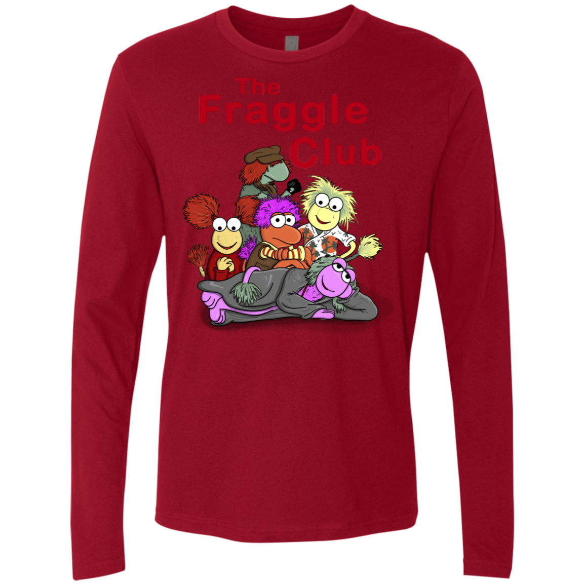 T-Shirts Cardinal / S Fraggle Club Men's Premium Long Sleeve