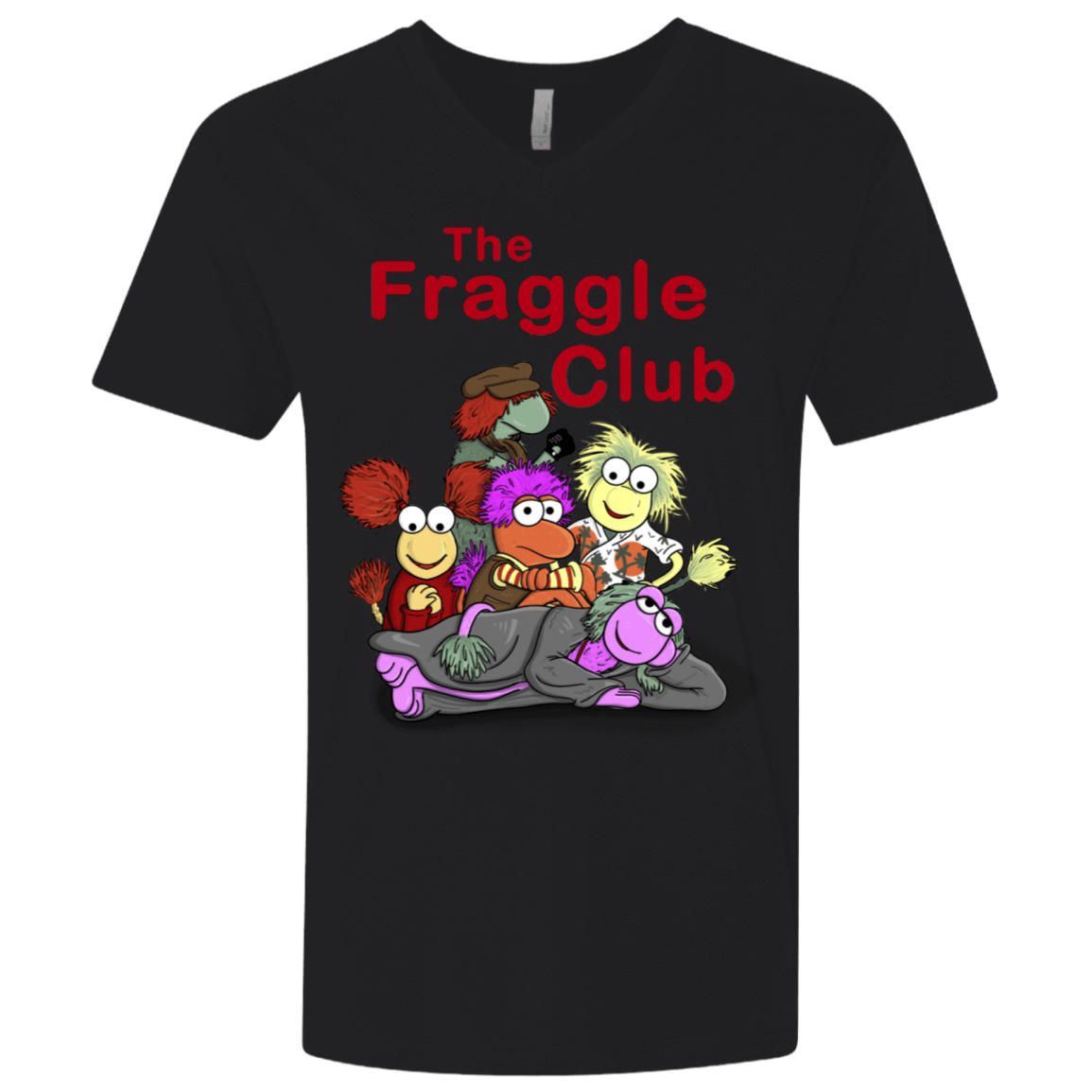 T-Shirts Black / X-Small Fraggle Club Men's Premium V-Neck