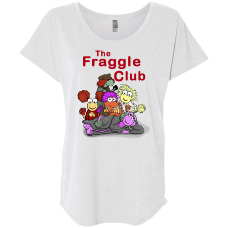 T-Shirts Heather White / X-Small Fraggle Club Triblend Dolman Sleeve