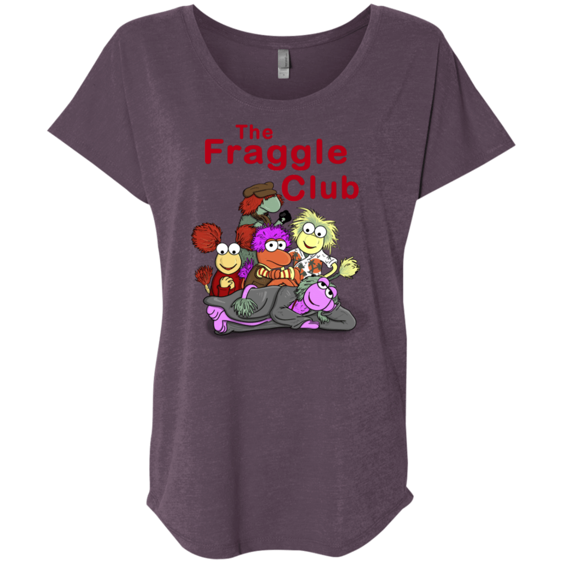 T-Shirts Vintage Purple / X-Small Fraggle Club Triblend Dolman Sleeve