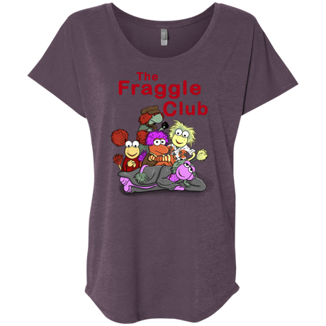T-Shirts Vintage Purple / X-Small Fraggle Club Triblend Dolman Sleeve
