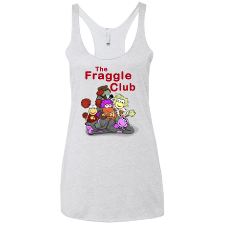 T-Shirts Heather White / X-Small Fraggle Club Women's Triblend Racerback Tank