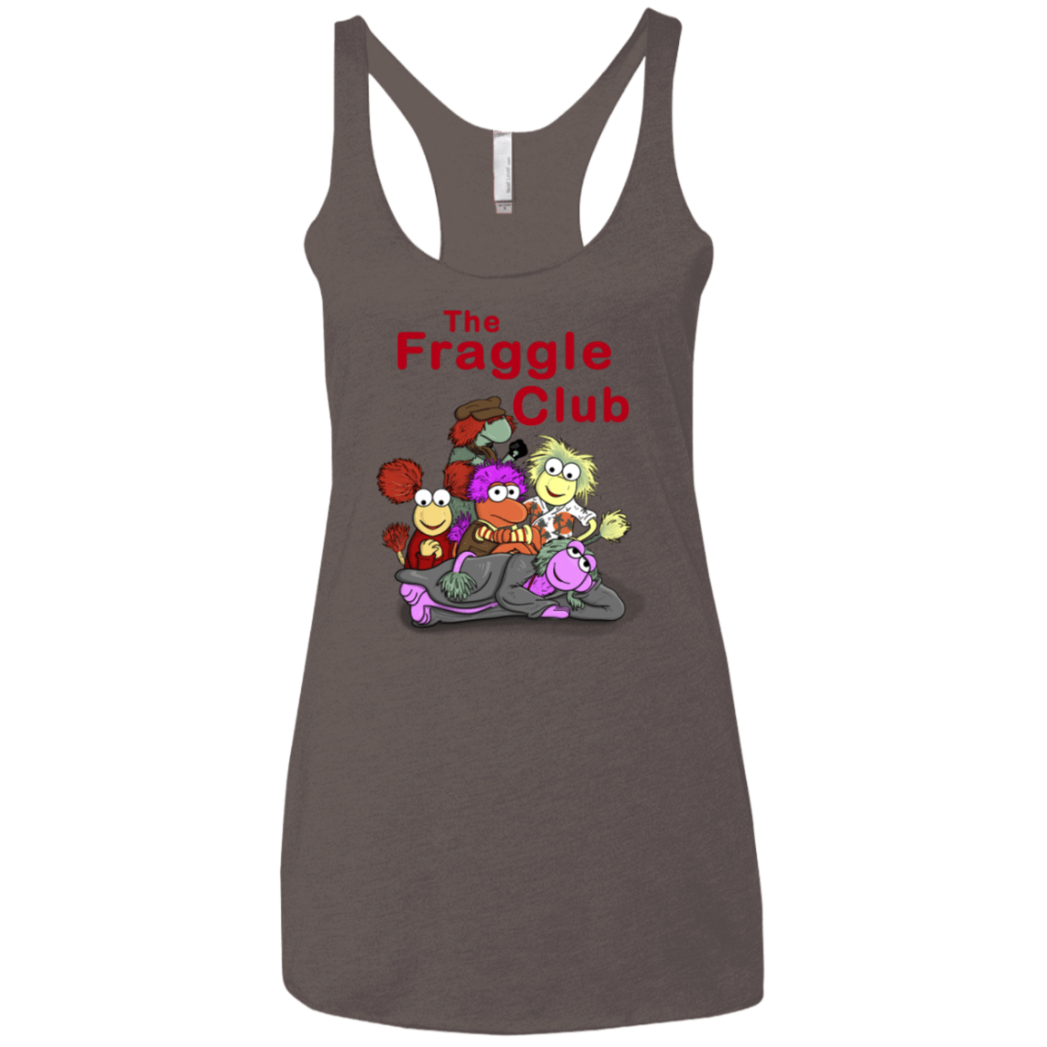 T-Shirts Macchiato / X-Small Fraggle Club Women's Triblend Racerback Tank