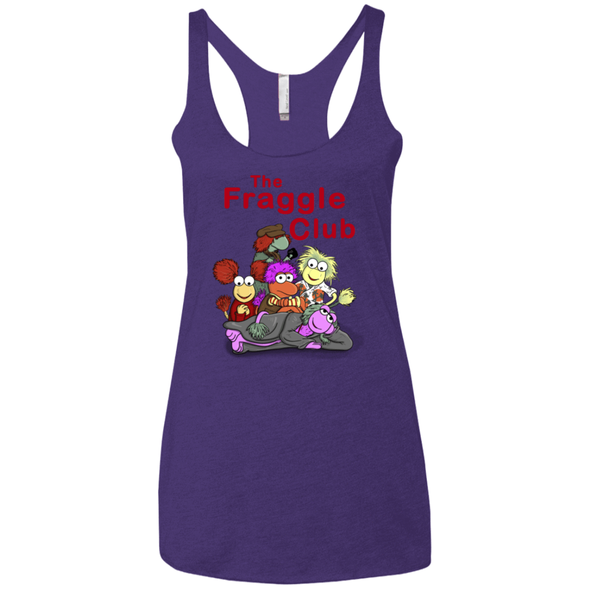 T-Shirts Purple Rush / X-Small Fraggle Club Women's Triblend Racerback Tank