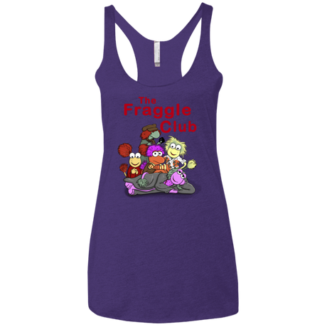 T-Shirts Purple Rush / X-Small Fraggle Club Women's Triblend Racerback Tank