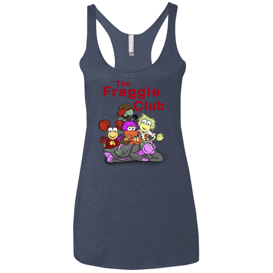T-Shirts Vintage Navy / X-Small Fraggle Club Women's Triblend Racerback Tank