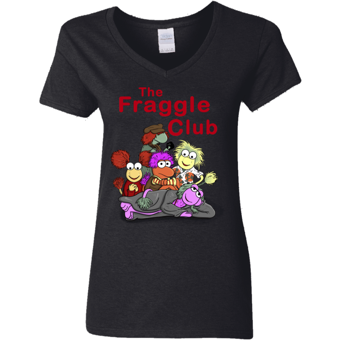 T-Shirts Black / S Fraggle Club Women's V-Neck T-Shirt