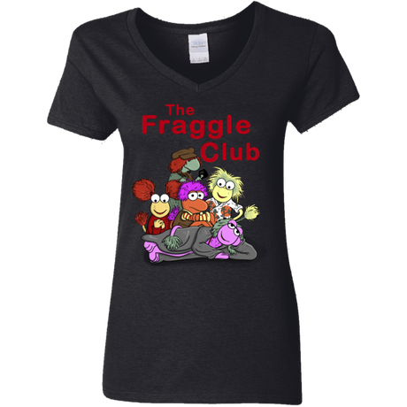 T-Shirts Black / S Fraggle Club Women's V-Neck T-Shirt