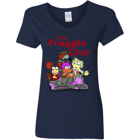 T-Shirts Navy / S Fraggle Club Women's V-Neck T-Shirt