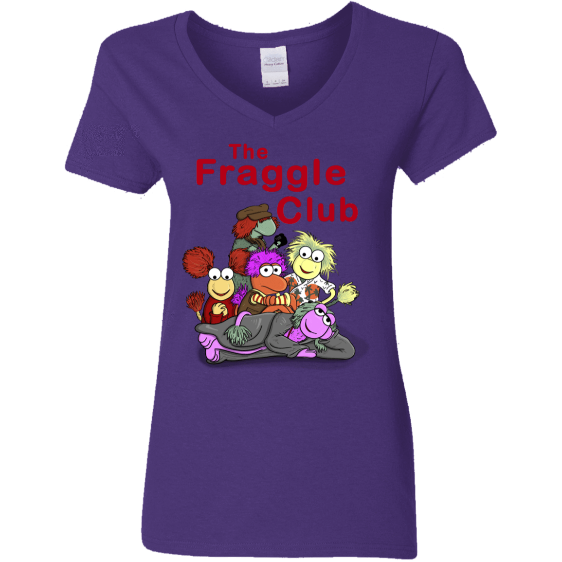 T-Shirts Purple / S Fraggle Club Women's V-Neck T-Shirt