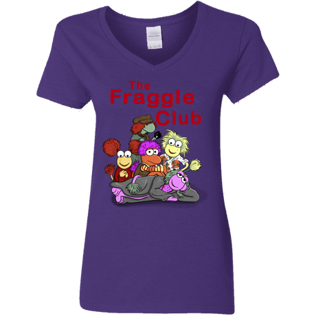 T-Shirts Purple / S Fraggle Club Women's V-Neck T-Shirt