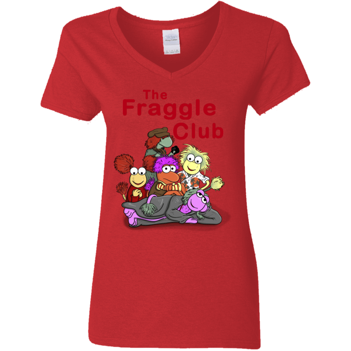 T-Shirts Red / S Fraggle Club Women's V-Neck T-Shirt