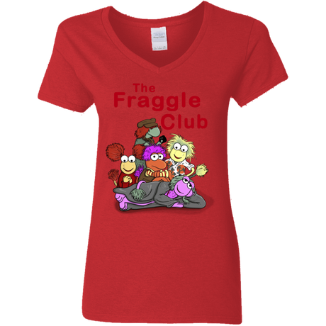 T-Shirts Red / S Fraggle Club Women's V-Neck T-Shirt