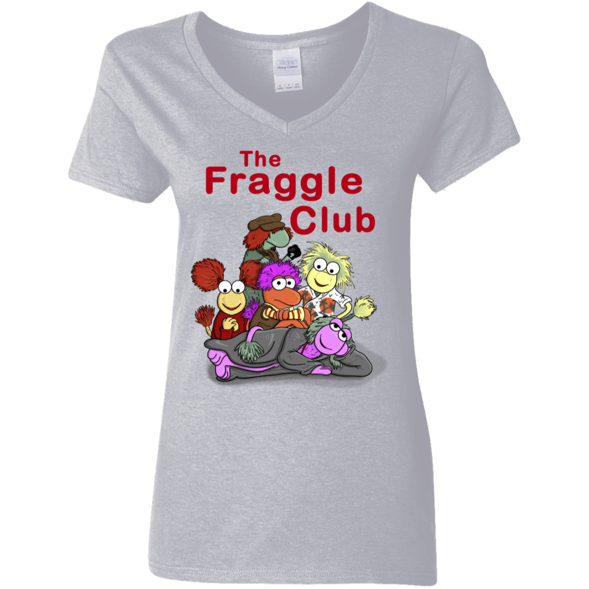 T-Shirts Sport Grey / S Fraggle Club Women's V-Neck T-Shirt