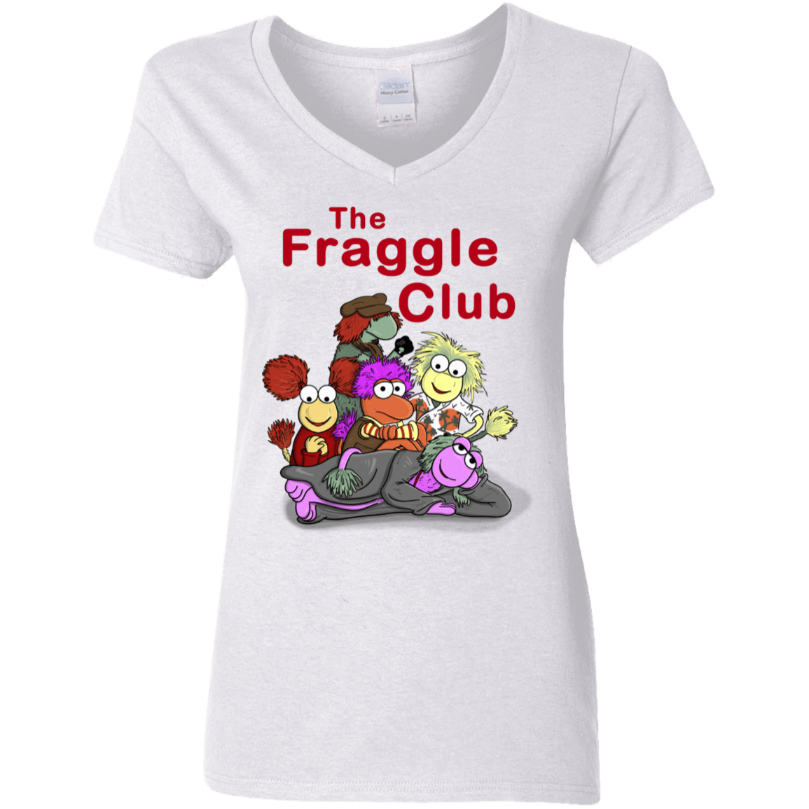 T-Shirts White / S Fraggle Club Women's V-Neck T-Shirt