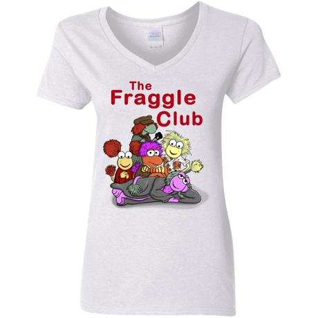 T-Shirts White / S Fraggle Club Women's V-Neck T-Shirt