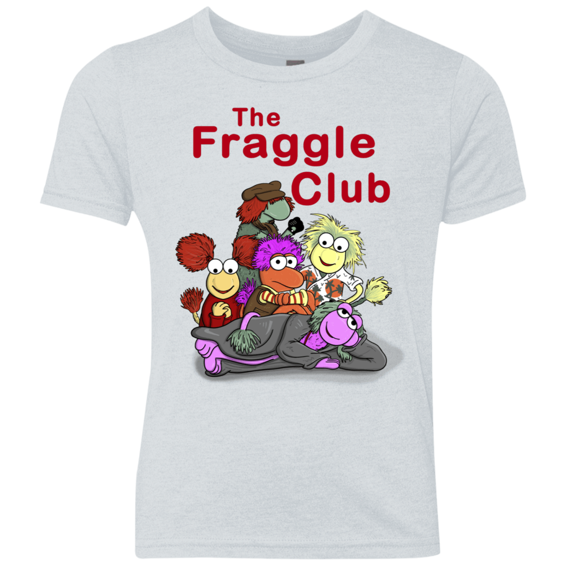 T-Shirts Heather White / YXS Fraggle Club Youth Triblend T-Shirt