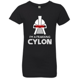 T-Shirts Black / YXS Frakking cylon Girls Premium T-Shirt