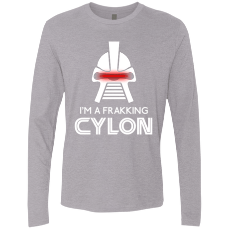 T-Shirts Heather Grey / Small Frakking cylon Men's Premium Long Sleeve