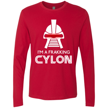 T-Shirts Red / Small Frakking cylon Men's Premium Long Sleeve