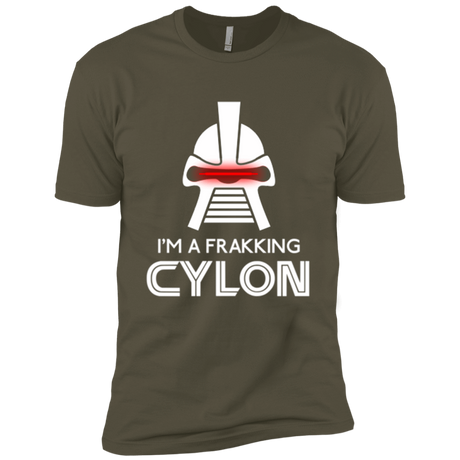 T-Shirts Military Green / X-Small Frakking cylon Men's Premium T-Shirt