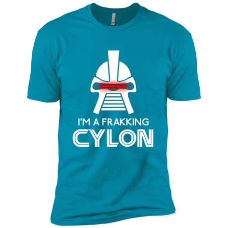 T-Shirts Turquoise / X-Small Frakking cylon Men's Premium T-Shirt