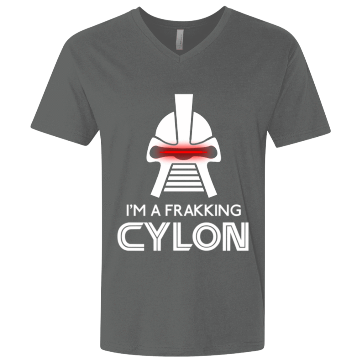 T-Shirts Heavy Metal / X-Small Frakking cylon Men's Premium V-Neck