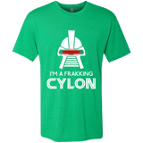 T-Shirts Envy / Small Frakking cylon Men's Triblend T-Shirt