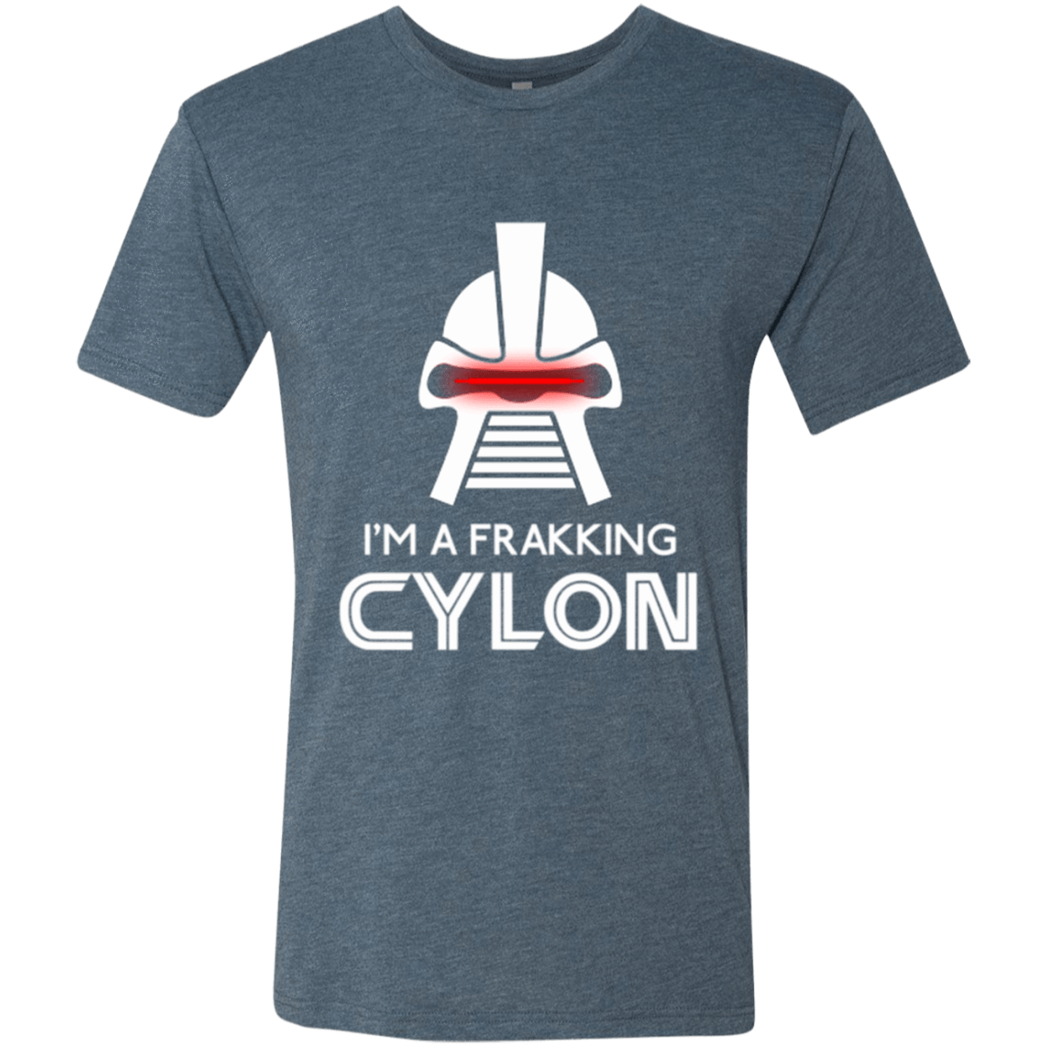 T-Shirts Indigo / Small Frakking cylon Men's Triblend T-Shirt